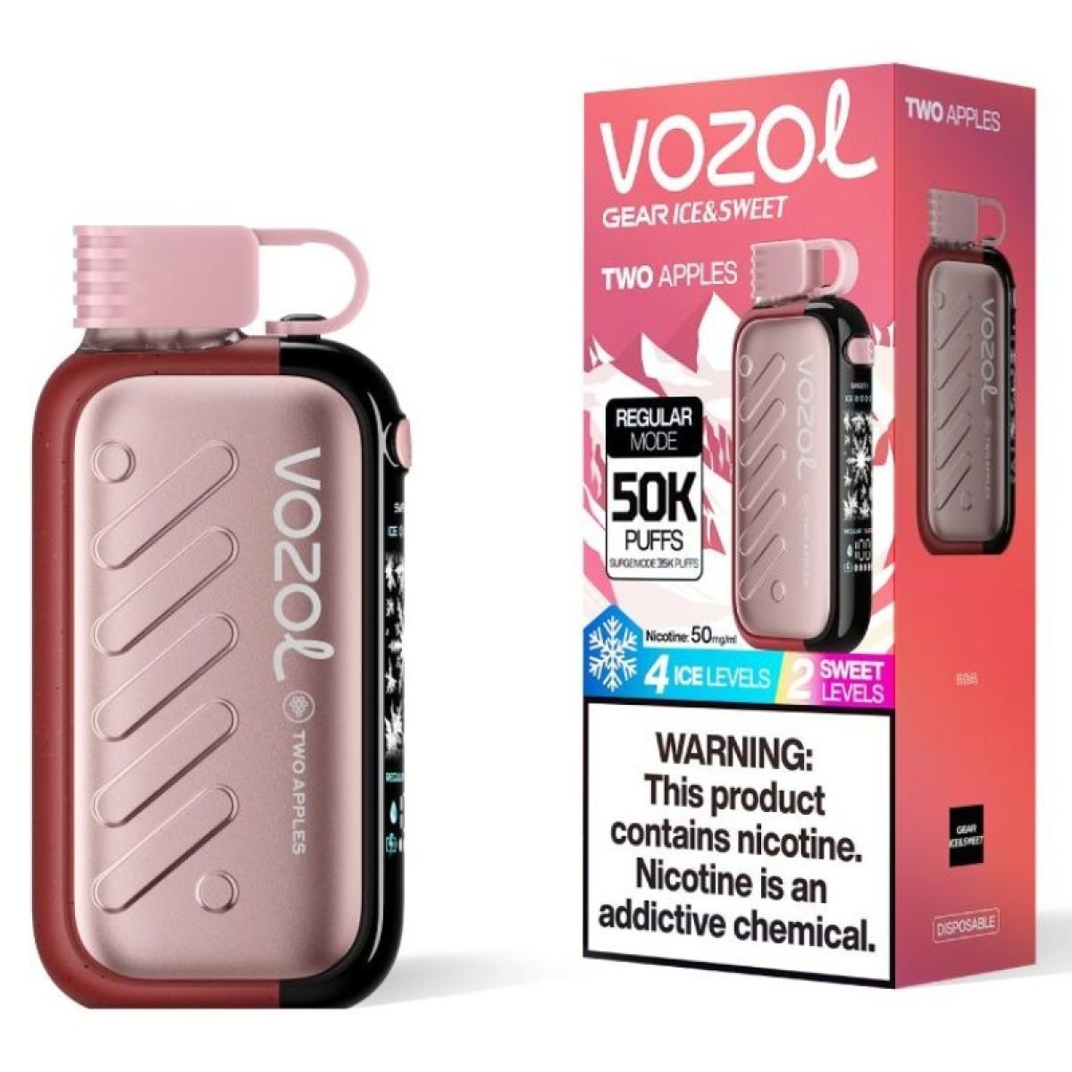 VOZOL Gear Ice & Sweet 50K Puffs Einweg Kit (50000 Puffs) - 💥 Nehme 4 Zahle NUR 3! + Ab einem Einkauf von 100€ 2 Mystery Gratis💥