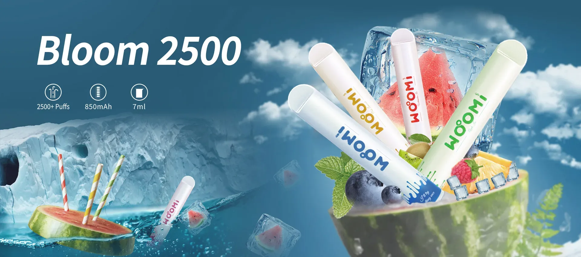 Woomi Bloom 2500 Puffs Disposable Einweg Vape Kit 850mAh kaufen online Deutschland | vapormo.de Woomi Bloom 2500 Puffs Disposable Einweg Vape Kit 850mAh kaufen online Deutschland | vapormo.de