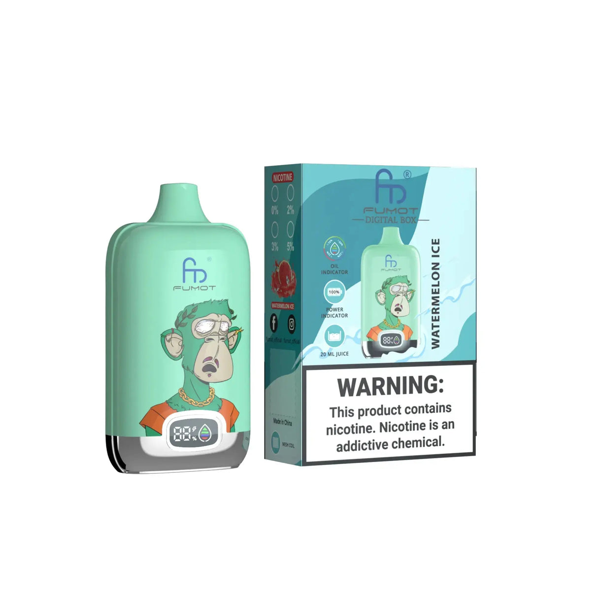 Fumot Randm Digital Box 12K 12000 Puffs Einweg Kit 0mg - 💥 Nehme 4 Zahle NUR 3! + Ab einem Einkauf von 120€ 2 Mystery Gratis💥