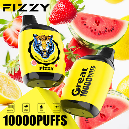 Fizzy GREAT 10000 Puffs Wiederaufladbares Einweg Disposable Kit - 📢EXKLUSIVES ANGEBOT - Nehme 4 Zahle NUR 3 an der Kasse + AB einem Einkauf von 100€ 1 Mystery Vapes Gratis!📢