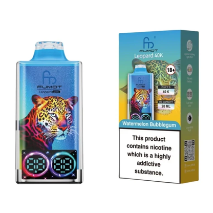Fumot Leopard 40K Digital Display RGB Lights Einweg Kit (40000 Puffs) - 💥 Weihnachtsgeschenke sind da! Nehme 4 Zahle NUR 3! + Ab einem Einkauf von 100€ 1 Mystery Vapes Gratis + Kostenloser Versand!!💥