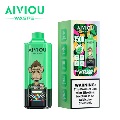 WASPE Aiviou 150K 150000 Puffs 6in1 Wiederaufladbares Einweg Kit - 💥 Weihnachtsgeschenke sind da! Nehme 4 Zahle NUR 3! + Ab einem Einkauf von 100€ 1 Mystery Vapes Gratis + Kostenloser Versand!!💥