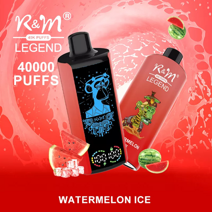 R&M LEGEND 40000 Puffs Mega Screen Wiederaufladbare Einweg Kit (10 Stück/Packung)