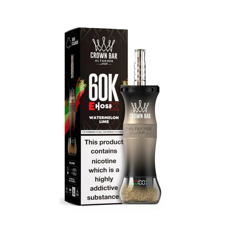 AL Fakher Crown Bar 60K 60000 Puffs E-Hose X Einweg Kit - 💥 Nehme 4 Zahle NUR 3! + Ab einem Einkauf von 100€ 2 Mystery Gratis💥