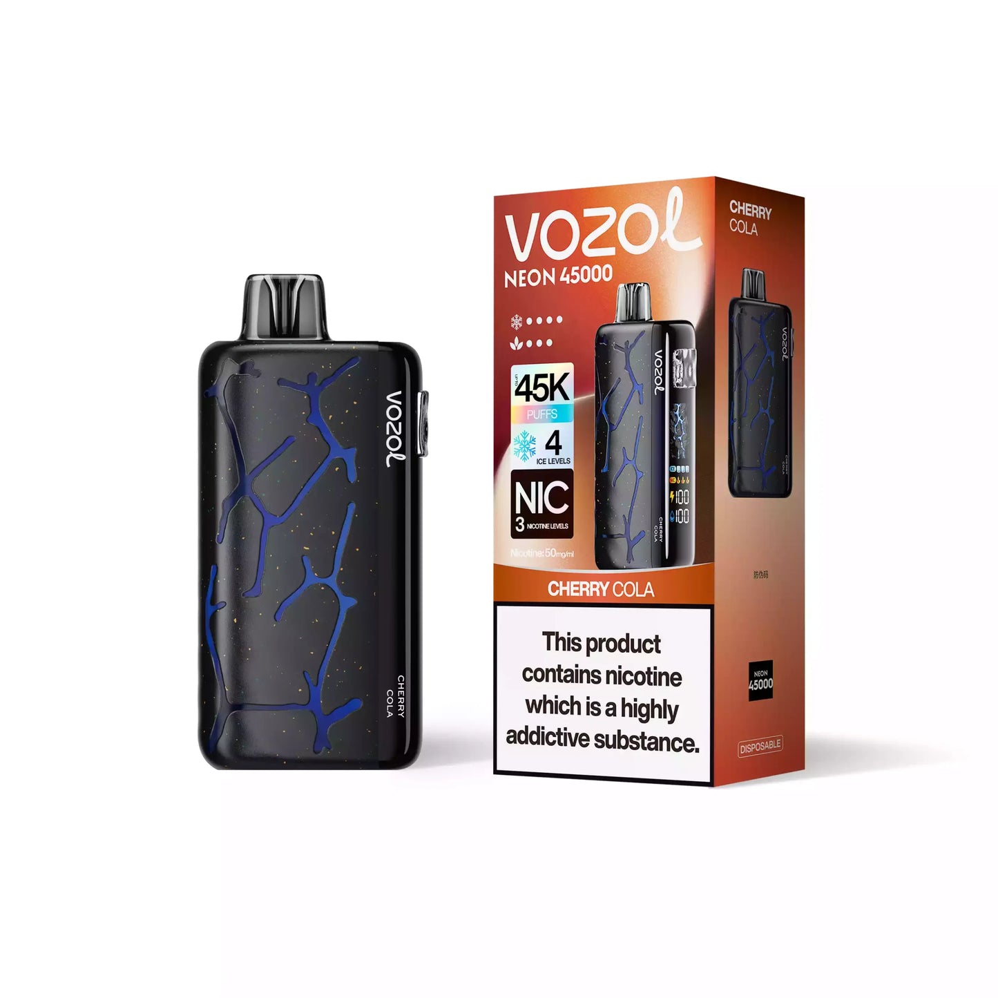 Vozol Neon 45000 Puffs Vorgefülltes Einweg Kit 24ml (45K Puffs) - 💥 BLACK Friday WEEK - Nehme 4 Zahle NUR 3! + Ab einem Einkauf von 100€ 1 Mystery Vapes Gratis + Ab einem Einkauf von 150€ 2 Mystery Vapes Gratis 💥