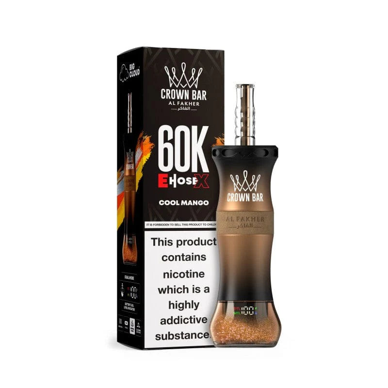 AL Fakher Crown Bar 60K 60000 Puffs E-Hose X Einweg Kit - 💥 Nehme 5 Zahle NUR 4! + Ab einem Einkauf von 100€ 2 Mystery Gratis💥