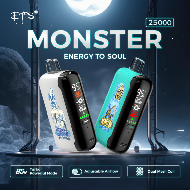 ETS Monster 25000 25K Puffs Einweg Kit - 💥 Nehme 5 Zahle NUR 4! + Ab einem Einkauf von 100€ 2 Mystery Gratis💥
