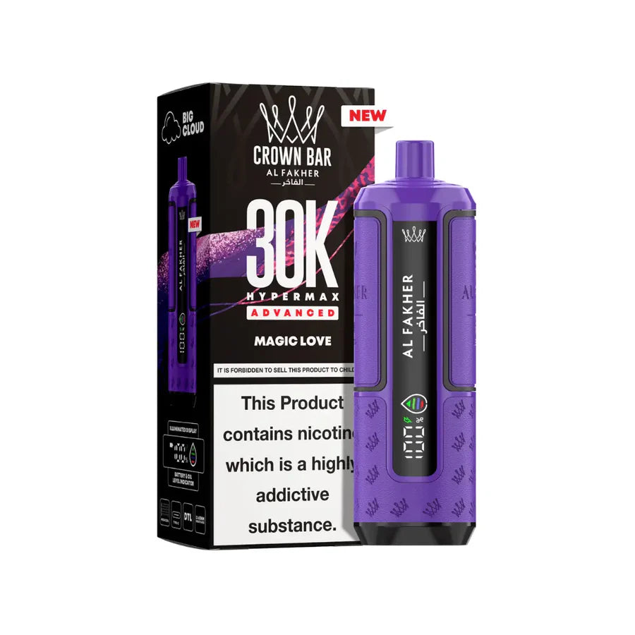 AL Fakher Crown Bar 30K Hypermax Vorgefülltes Einweg Kit - 💥 BLACK Friday WEEK - Nehme 4 Zahle NUR 3! + Ab einem Einkauf von 100€ 1 Mystery Vapes Gratis + Ab einem Einkauf von 150€ 2 Mystery Vapes Gratis 💥