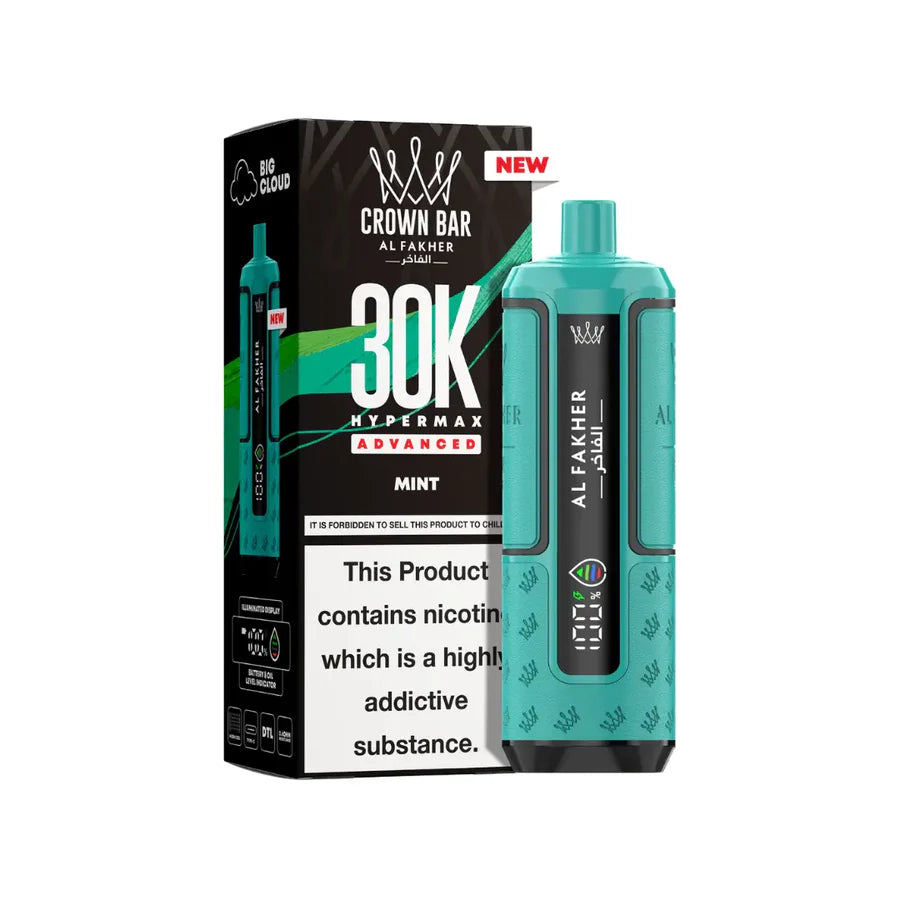AL Fakher Crown Bar 30K Hypermax Vorgefülltes Einweg Kit - 💥 BLACK Friday WEEK - Nehme 4 Zahle NUR 3! + Ab einem Einkauf von 100€ 1 Mystery Vapes Gratis + Ab einem Einkauf von 150€ 2 Mystery Vapes Gratis 💥