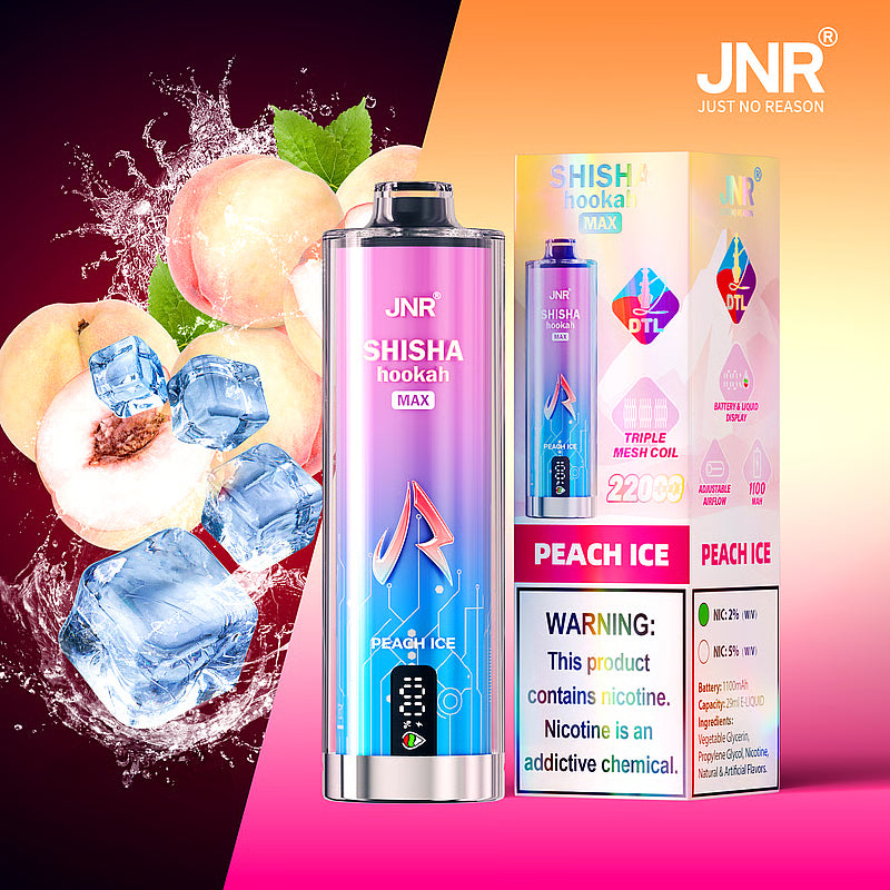 JNR Shisha Hookah Max 22000 22K Puffs DTL Einweg Kit - 💥 Weihnachtsgeschenke sind da! Nehme 4 Zahle NUR 3! + Ab einem Einkauf von 100€ 1 Mystery Vapes Gratis + Kostenloser Versand!!💥