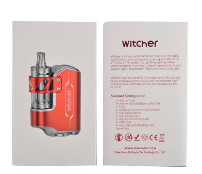 Rofvape Witcher Box Mod Akkuträger Starter Kit Starterset mit Witcher Tank - 5,5ml
