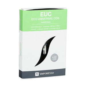 Vaporesso EUC Core Coils (0.3ohm & 0.4ohm & 0.5ohm & 0.6ohm) for Vaporesso Veco Tank & Veco Plus Tank & Tarot Nano Kit & Nebula Kit (5 Stück / Packung)