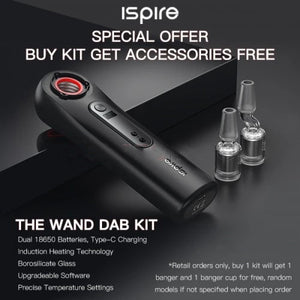 Ispire The Wand Dab Kit dual 18650(Kostenloses Zubehör)