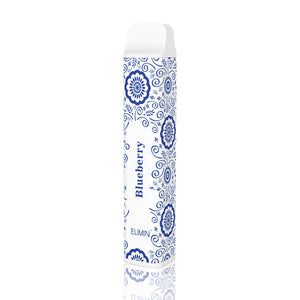 ELIMIN blaues und weißes Porzellan 2500 Puffs Wiederaufladbares Einweg-Kit 650mah