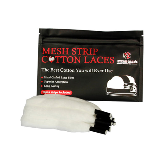 Steam Crave Mesh Strip Cotton für Aromamizer Plus V2 RDTA, Supreme V3 (10 Stück/Packung)