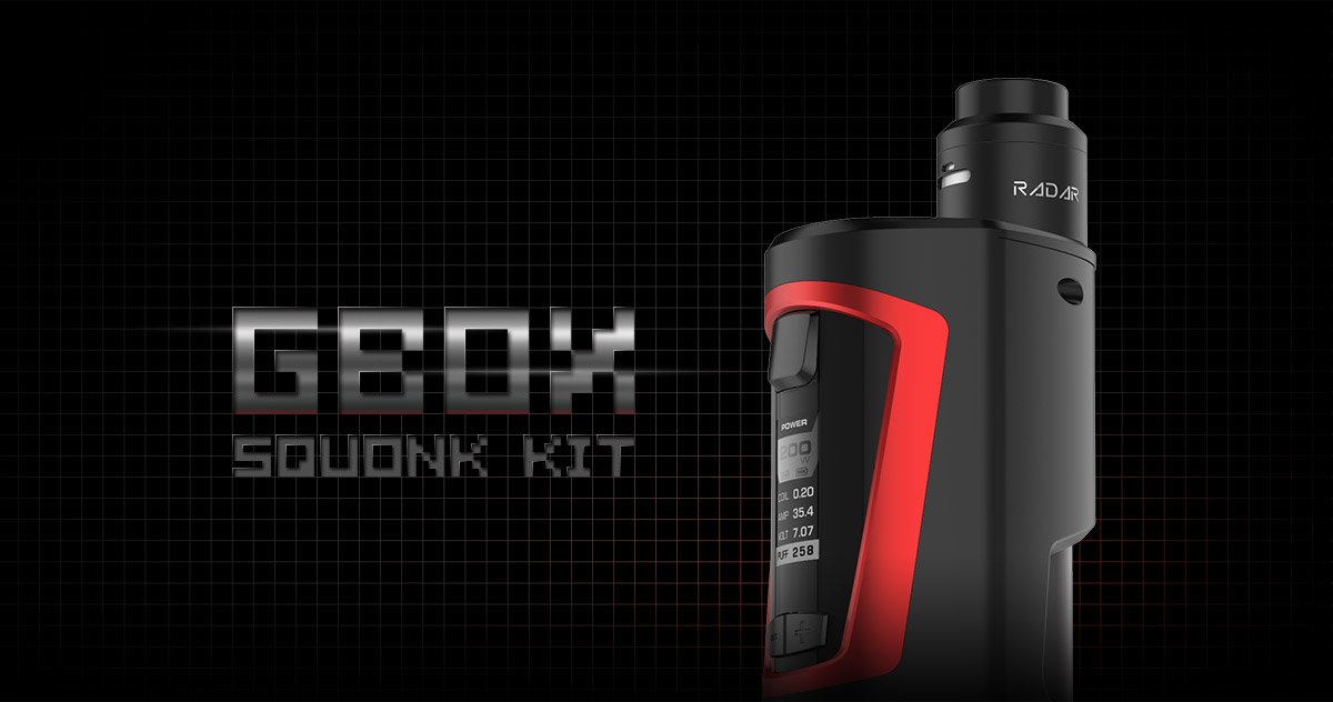 Geekvape GBOX 200W Squonk Kit mit Rader BF RDA - 8ml