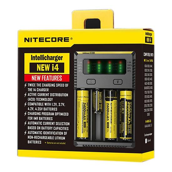 Nitecore New i4 Intellicharger Batterie Ladegerät EU/US