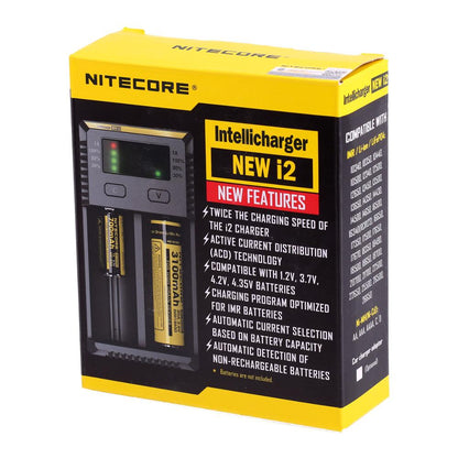 Nitecore New i2 Intellicharger Batterie Ladegerät EU/US