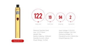 SMOK Nord AIO 19 Starterset - 1300mAh & 2ml